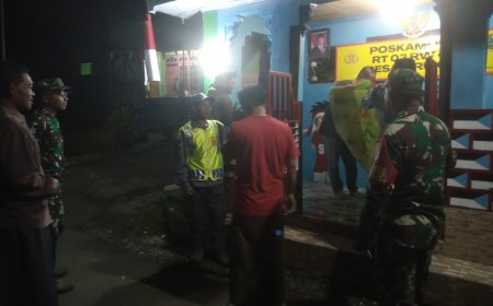 Patroli Malam Cegah Gangguan Kamtibmas
