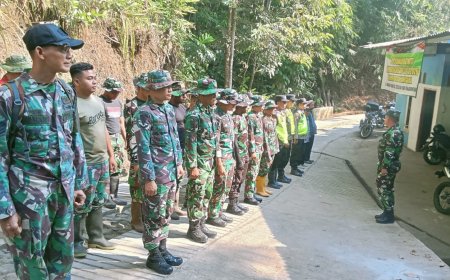 Apel Pagi Jadi Awal Semangat Satgas TMMD Bangun Desa Gumelem Kulon