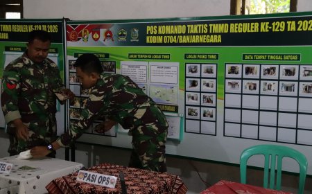 Di Balik Papan Komando TMMD Ada Ketelitian Kopka Supriyono dan Praka Agit yang Menjaga Arah Pembangunan