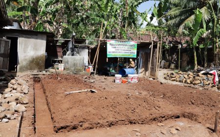 Pondasi Harapan Mulai Terbentuk Galian RTLH Pak Toid Rampung Dikerjakan Satgas TMMD