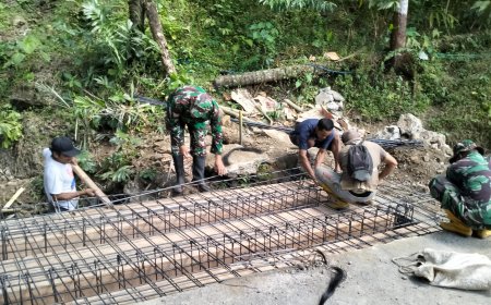 Rangka Besi Kokoh untuk TMMD Reg 129