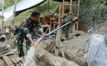 TMMD Hadirkan Air Bersih di Pagedongan