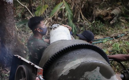 Molen Jadi Jantung Pengecoran TMMD Reguler ke-129