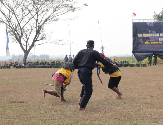 Budaya Lokal Sambut TMMD Reguler ke-129