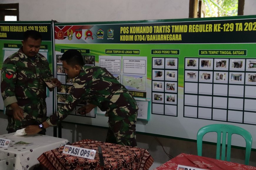 Di Balik Papan Komando TMMD Ada Ketelitian Kopka Supriyono dan Praka Agit yang Menjaga Arah Pembangunan