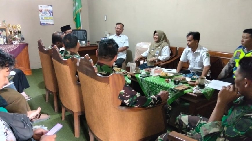 Matangkan Persiapan Kunjungan Tim Wasev TMMD Kasdim 0704/Banjarnegara Gelar Rapat Bersama Forkopimcam Susukan