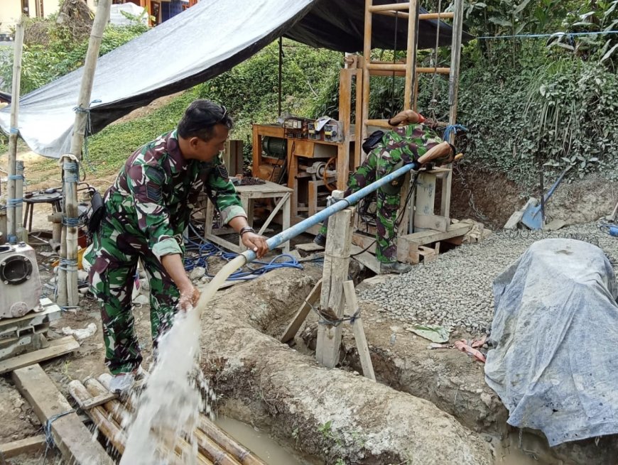 TMMD Hadirkan Air Bersih di Pagedongan