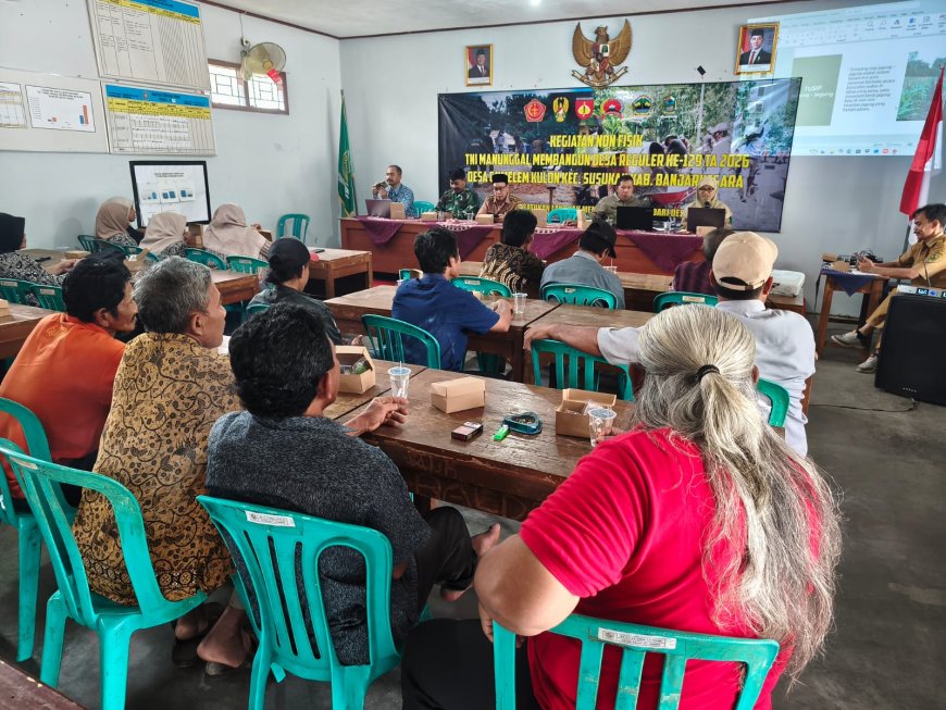 TMMD Reguler ke-129  Bekali Warga Soal Ketahanan Pangan