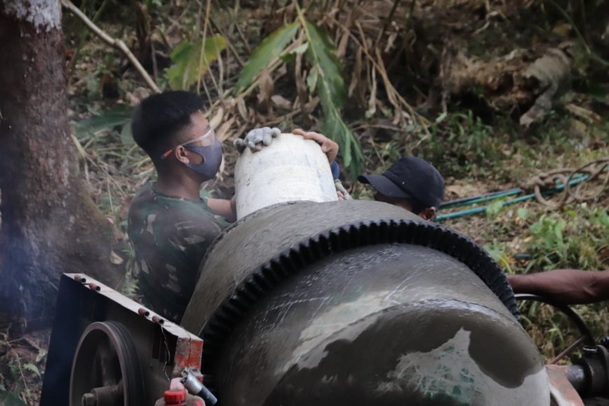 Molen Jadi Jantung Pengecoran TMMD Reguler ke-129