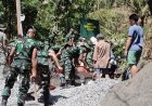 Bersatu di Atas Jalan Beton TNI Polri Pemerintah dan Warga Bangun Harapan di Gumelem Kulon