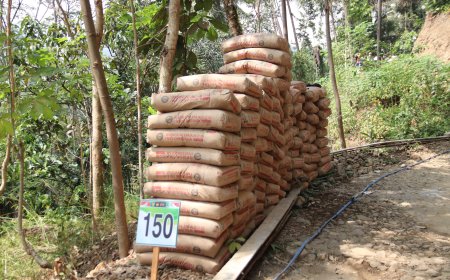 Material Melimpah Pembangunan Rabat Beton TMMD Terus Dikebut