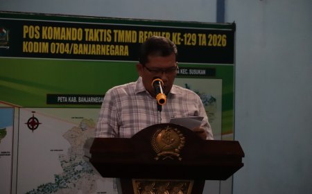 Sambut Tim Wasev TMMD Pemkab Banjarnegara Tegaskan Pentingnya Sinergi Membangun Desa