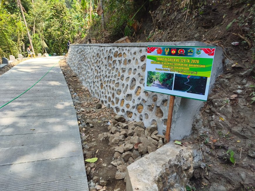 Enam Talud Rampung 100 Persen Gumelem Kulon Makin Kokoh