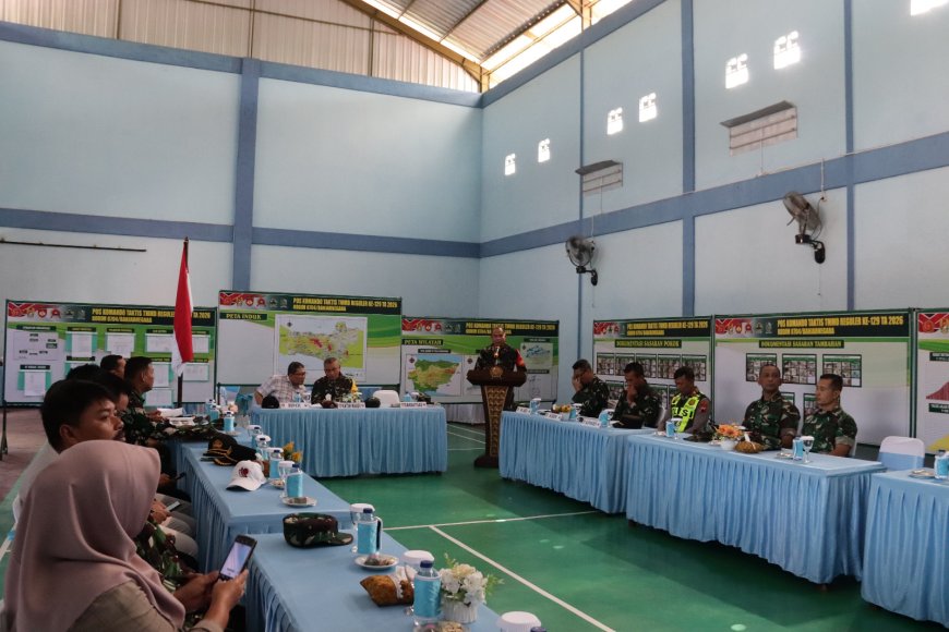 Dandim Nodelismen Hulu Paparkan Perjalanan TMMD Reguler ke-129 di Hadapan Tim Wasev