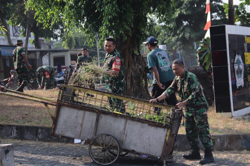 HUT ke-81 TNI dan HUT ke-76 Kodam IV/Diponegoro Gotong Royong Jadi Wujud Pengabdian TNI kepada Rakyat