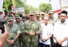 Pangdam IV Diponegoro Tinjau Jembatan Gantung Merah Putih dan Resmikan Sumur Bor di Pati