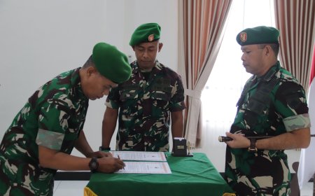 Dandim 0704 Banjarnegara Pimpin Laporan Korps Perwira dan Pelepasan Anggota Purna Tugas