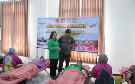 Dandim Banjarnegara Ikuti Vicon Bersama Panglima TNI Bakti Kesehatan Meriahkan HUT TNI ke-81