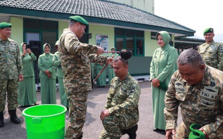 Dandim Banjarnegara Pimpin Kop Raport Kenaikan Pangkat Bintara dan Tamtama